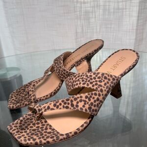 Stuart Weitzman Tan Animal Print Heels